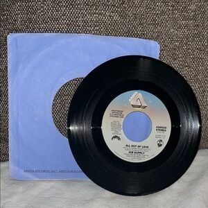 7-inch vinyl 45 RPM SINGLE Air Supply - All out of love /Old habits die hard